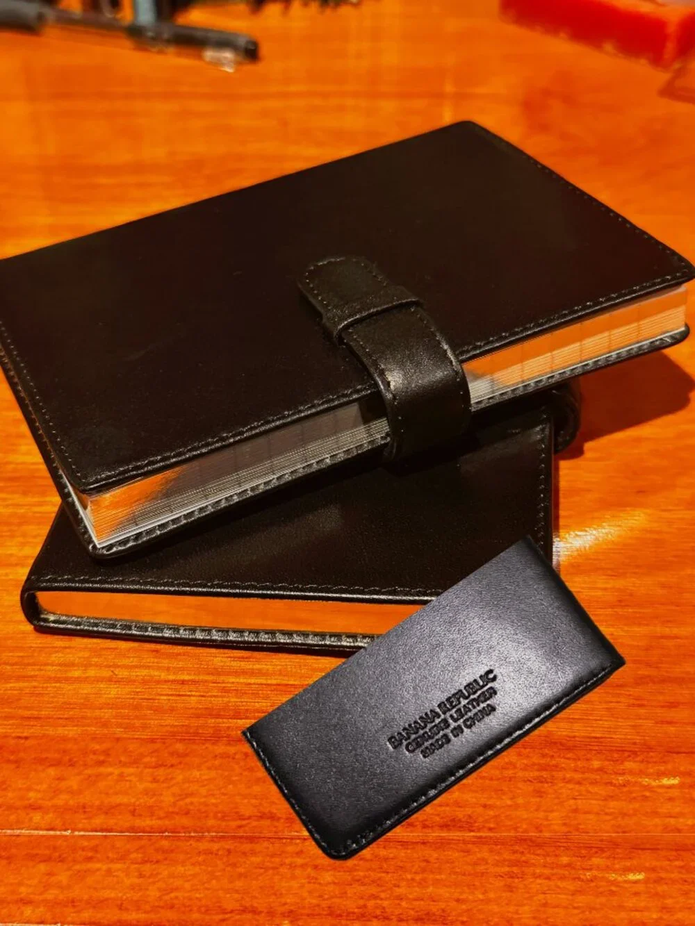 VINTAGE BANANA REPUBLIC GENUINE LEATHER JOURNALS (2) - NWOT